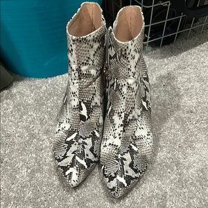 Snakeskin Ankle Boots